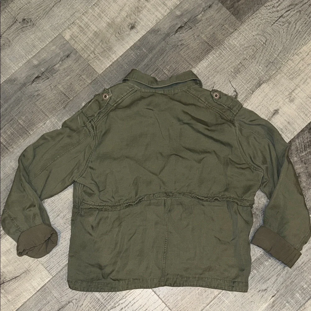 Rails Barclay Linen Blend Button Front Utility Jacket Medium - Picture 7 of 13